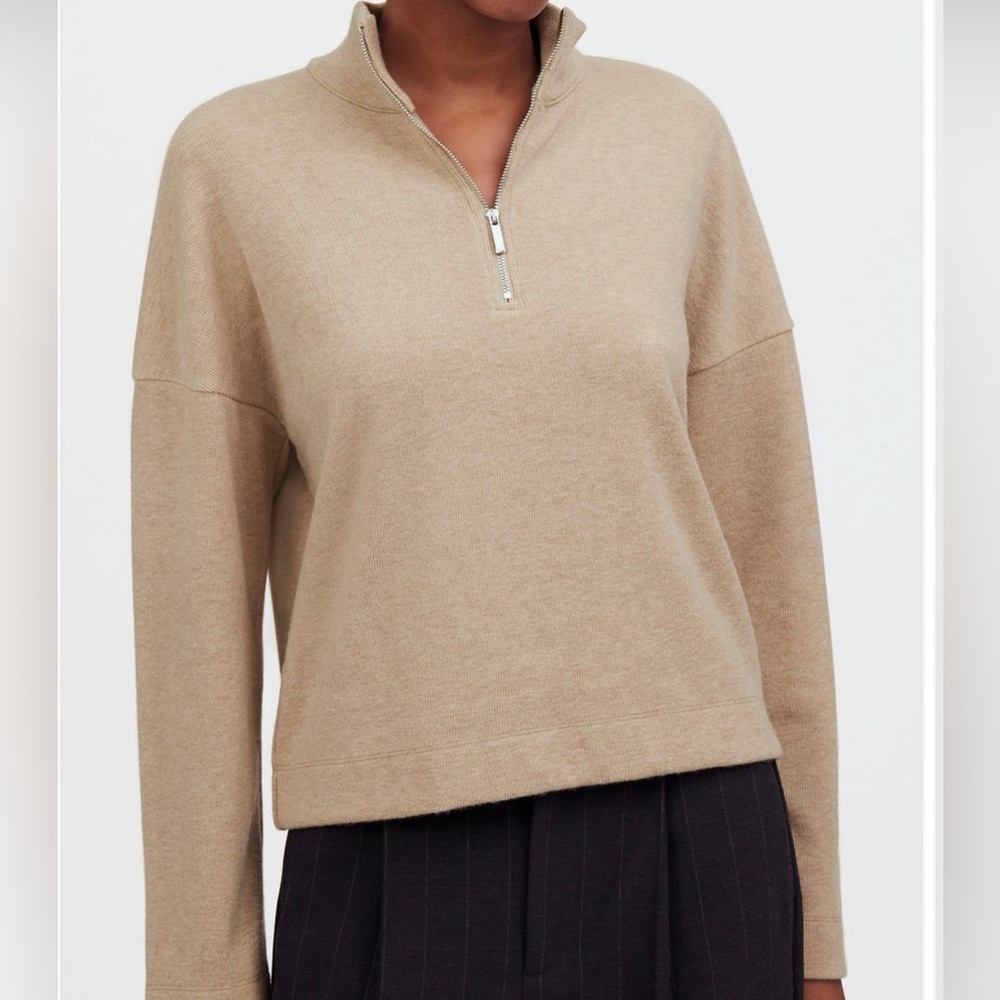 Women’s Madewell knit quarter zip. Small